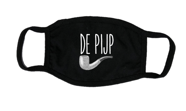 Mondkapje Face mask De Pijp met filter FASHION JUNKY big logo.