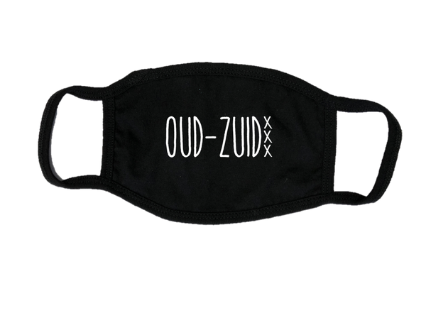 Mondkapje Face mask Oud-Zuid met filter FASHION JUNKY big logo.