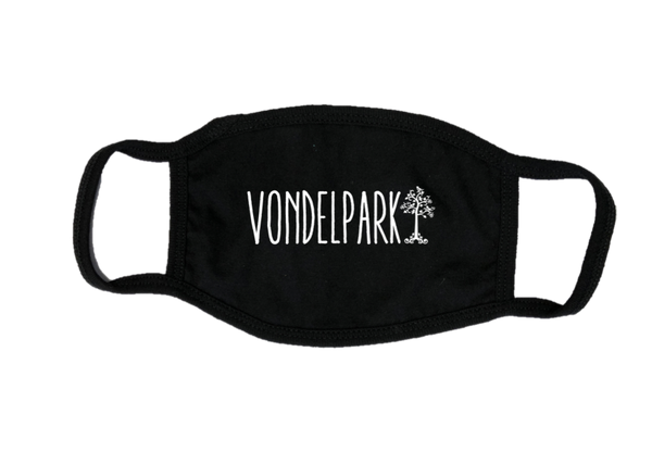 Mondkapje Face mask Vondelpark met filter FASHION JUNKY big logo.