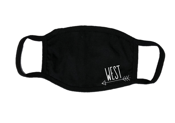 Mondkapje Face mask West met filter FASHION JUNKY small logo.