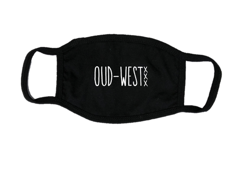 Mondkapje Face mask Oud-West met filter FASHION JUNKY big logo.
