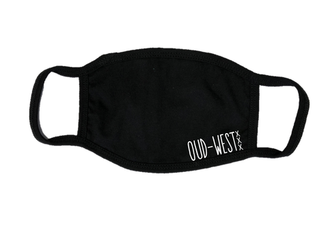 Mondkapje Face mask Oud-West met filter FASHION JUNKY small logo.
