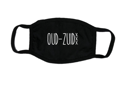 Mondkapje Face mask Oud-Zuid met filter FASHION JUNKY big logo.