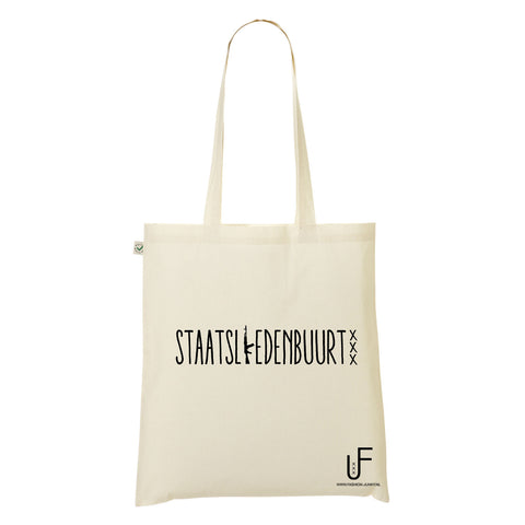 Staatsliedenbuurt Organic Shopping bag Fashion Junky Amsterdam