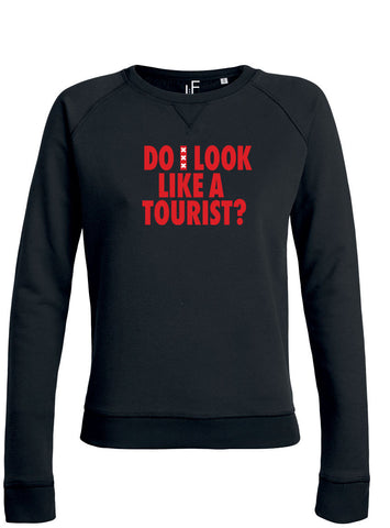 Do I look like a tourist Amsterdam Sweater Amsterdam Rood Trui Woman