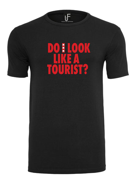 Do i look like a tourist T-shirt Amsterdam Rood Men