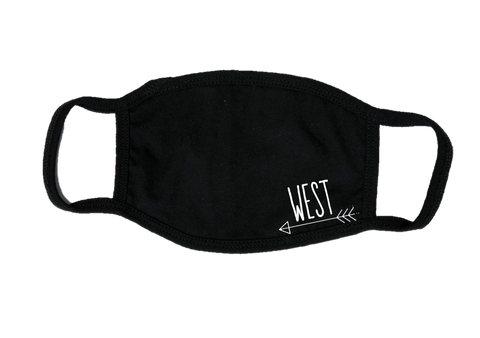 Mondkapje Face mask West met filter FASHION JUNKY small logo.