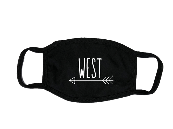 Mondkapje Face mask West met filter FASHION JUNKY big logo.