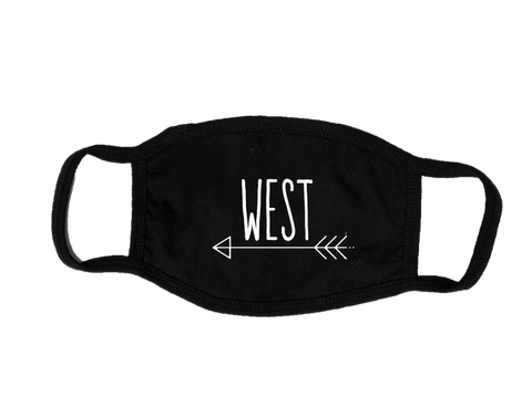 Mondkapje Face mask West met filter FASHION JUNKY big logo.